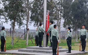 福州理工学院举行新学期升国旗仪式
